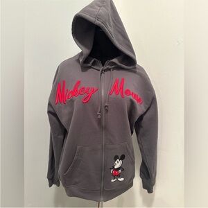 NWT Disney Mickey Mouse Hoodie, Size Medium, Charcoal